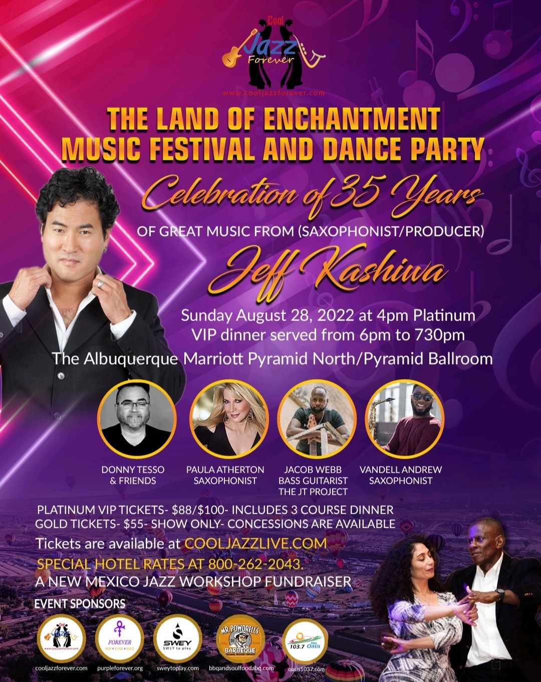 The Land of Enchantment Music Festival in Albuquerque, NM on August 28 – Great Jazz Getaway