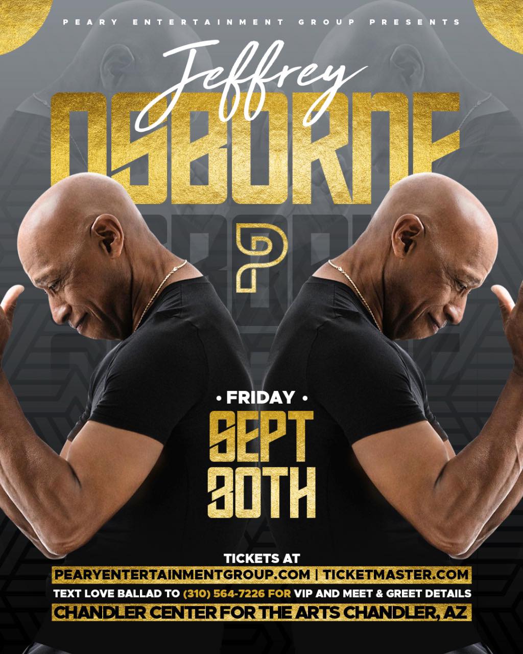 Jeffrey Osborne LIVE at Chandler Center for the Arts on September 30