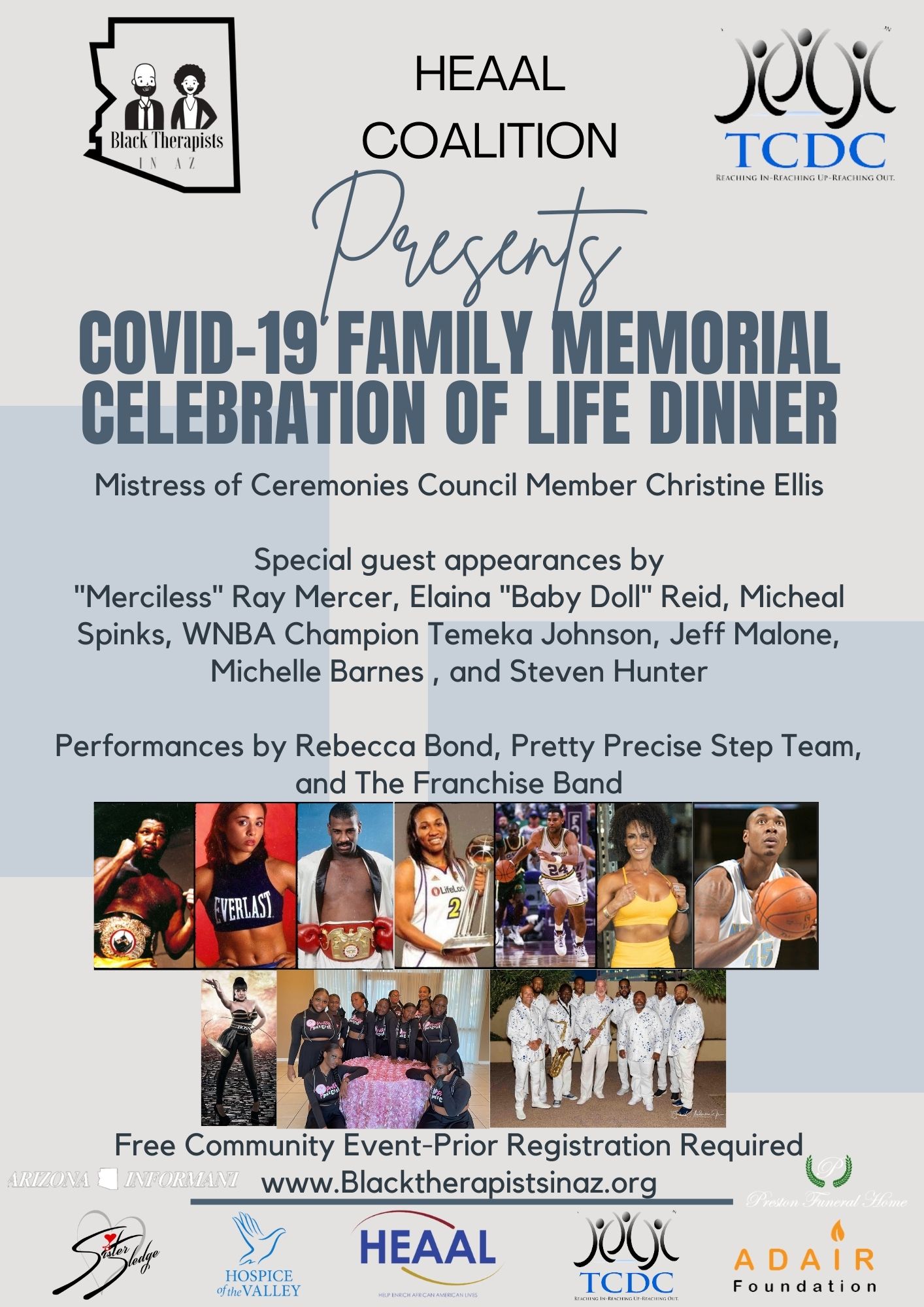 COVID-19 Celebration of Life Memorial Dinner in Chandler on July 9