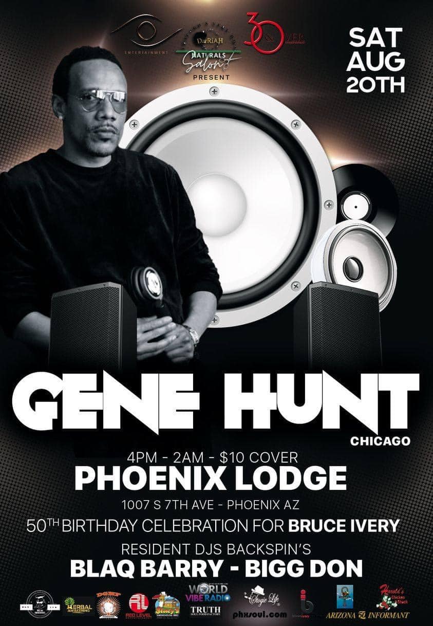 Chicago House Music Legend Mr. Gene Hunt Performing in Phoenix on August 20