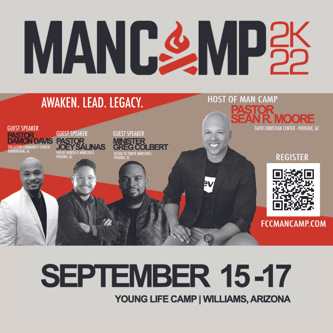 Faith Christian Center presents Man Camp 2022 in Williams, AZ on September 15-17