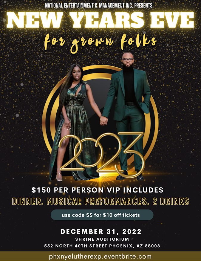 New Years Eve – The Luther Vandross Experience – in Phoenix on December 31
