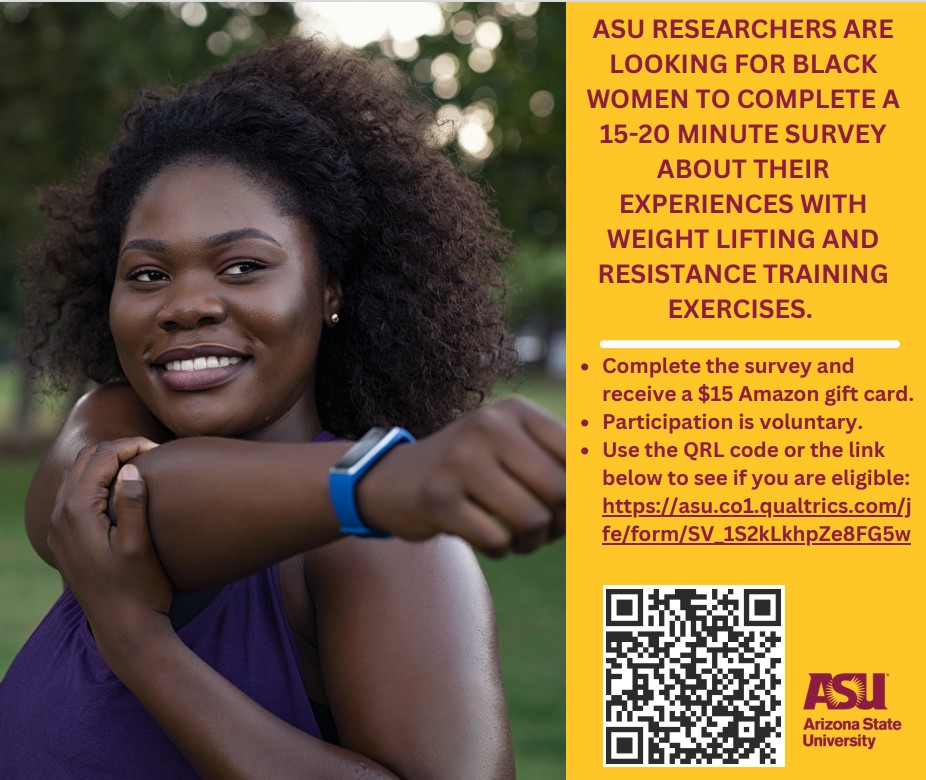 ASU Researchers Seeking Black Women for Study About Muscle-Strengthening Activities