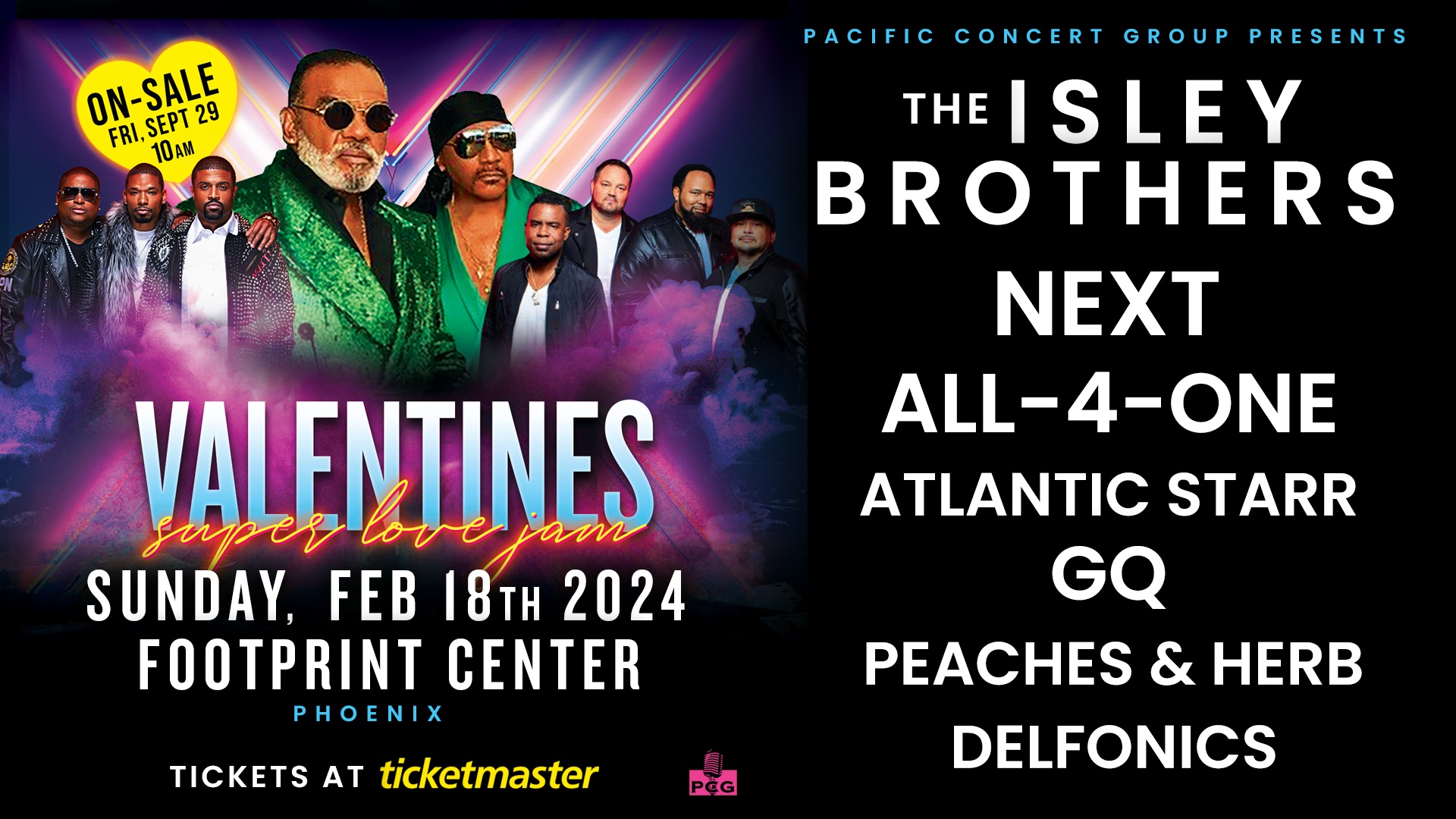 The Isley Brothers, Next, Atlantic Starr to Headline